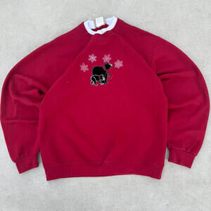 Vintage double collar crewneck